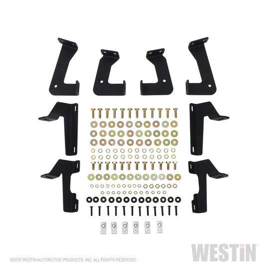 Westin/HDX 07-17 Jeep Wrangler 2Dr Drop Nerf Step Bars - Textured Black