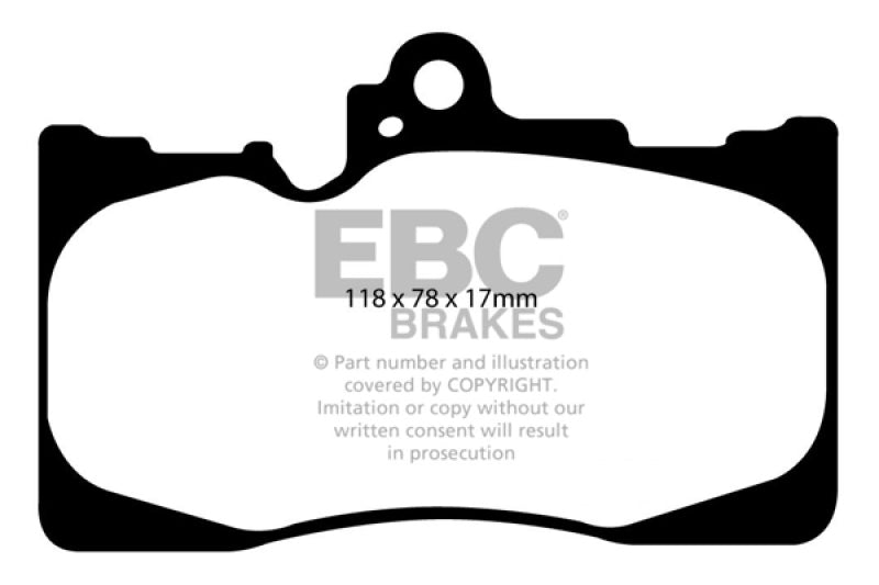 EBC 07-08 Lexus GS350 3.5 RWD Ultimax2 Front Brake Pads