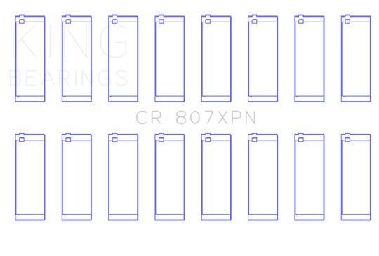 King Chevy LS1 / LS6 / LS3 (Size STD) Performance Rod Bearing Set