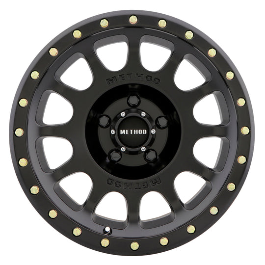 Method MR305 NV 17x8.5 0mm Offset 5x5 94mm CB Matte Black Wheel