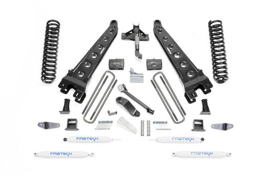 Fabtech 08-10 Ford F450/550 4WD 6in Rad Arm Sys w/Coils & Perf Shks