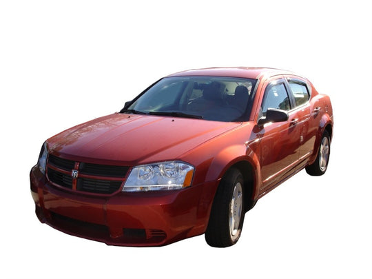 AVS 08-14 Dodge Avenger Ventvisor In-Channel Front &amp; Rear Window Deflectors 4pc - Smoke