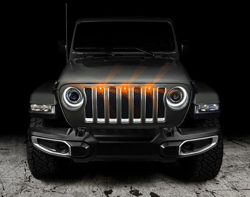 Oracle Pre-Runner Style LED Grille Kit for Jeep Wrangler JL - Amber SEE WARRANTY