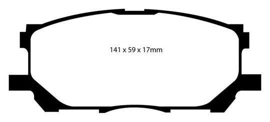 EBC 04-07 Lexus RX330 3.3 Greenstuff Front Brake Pads