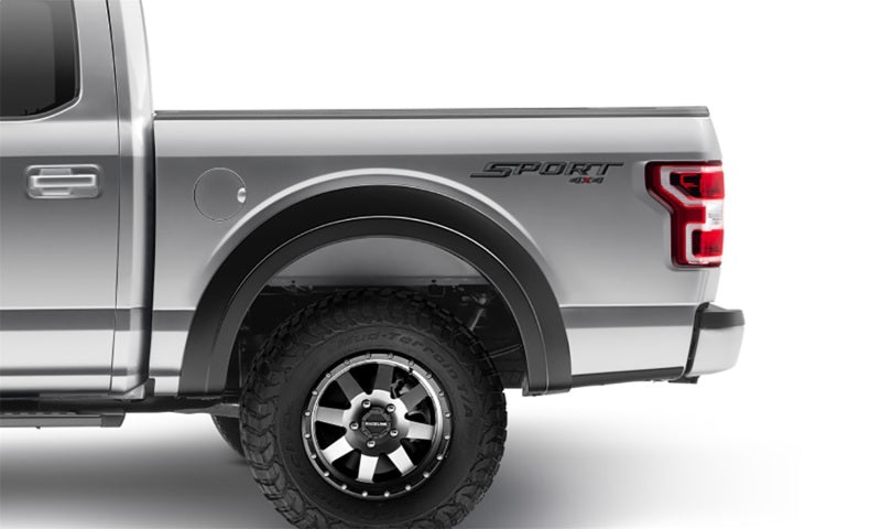 Bushwacker 15-17 Ford F-150 Styleside Extend-A-Fender Style Flares 2pc 67.1/78.9/97.6in Bed - Black