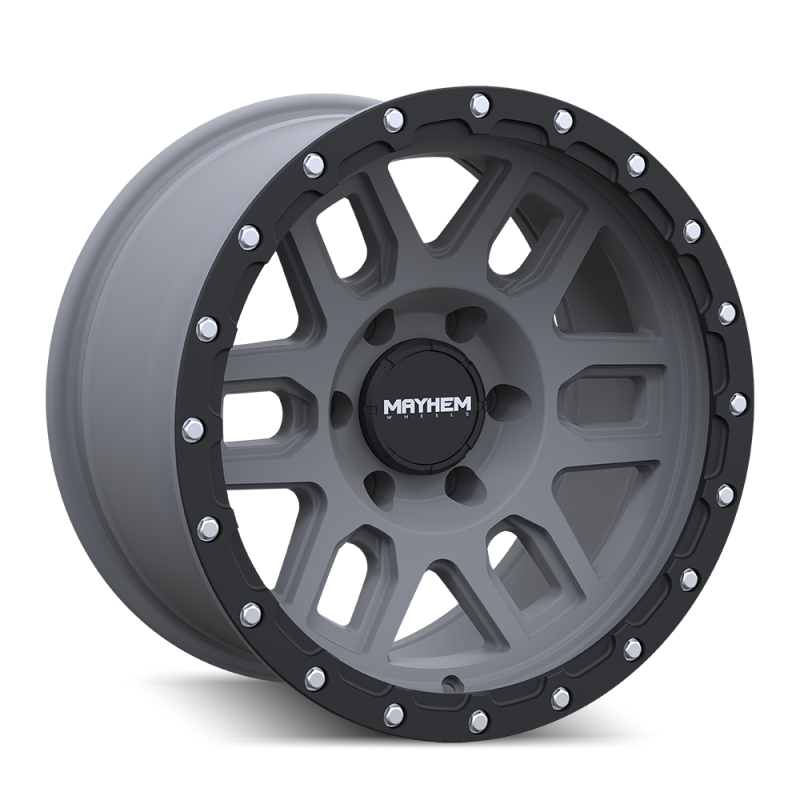 Mayhem 8304 Delta 20x9 / 6x135 BP / 0mm Offset / 87.1mm Hub Matte Gunmetal w/ Matte Black Lip Wheel