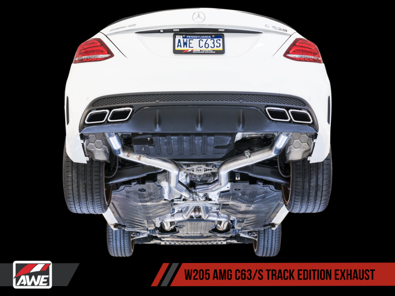 AWE Tuning Mercedes-Benz W205 AMG C63/S Coupe Track Edition Exhaust System (no tips)