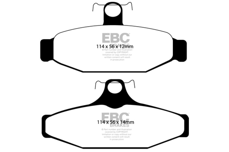 EBC 90-00 Aston Martin Vantage 5.3 (Twin Supercharged)(AP) Bluestuff Rear Brake Pads