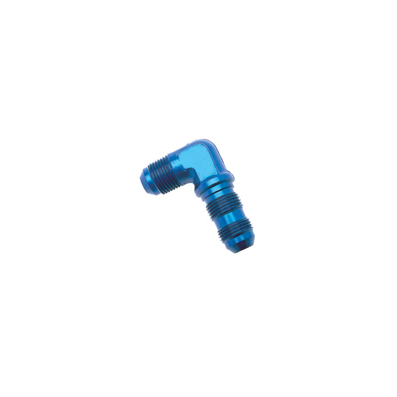 Russell Performance -3 AN 90 Degree Flare Bulkhead (Blue)