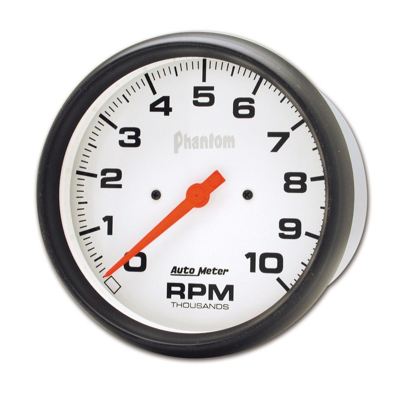 Autometer Phantom 5in 10000 RPM In-Dash Electronic Single Range Tachometer