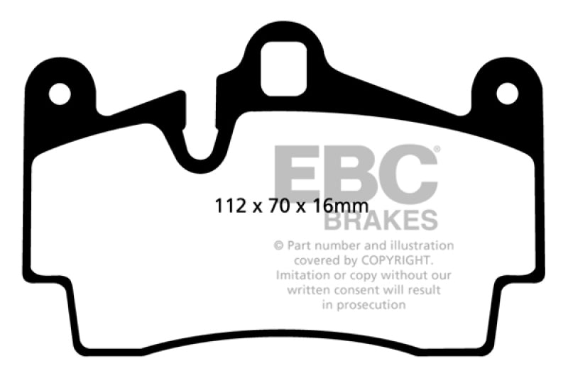 EBC 11-15 Audi Q7 3.0 Supercharged Ultimax2 Rear Brake Pads
