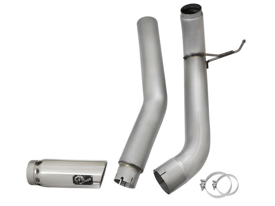 aFe LARGE Bore HD Exhausts 5in DPF-Back SS-409 2016 Nissan Titan XD V8-5.0L CC/SB (td)