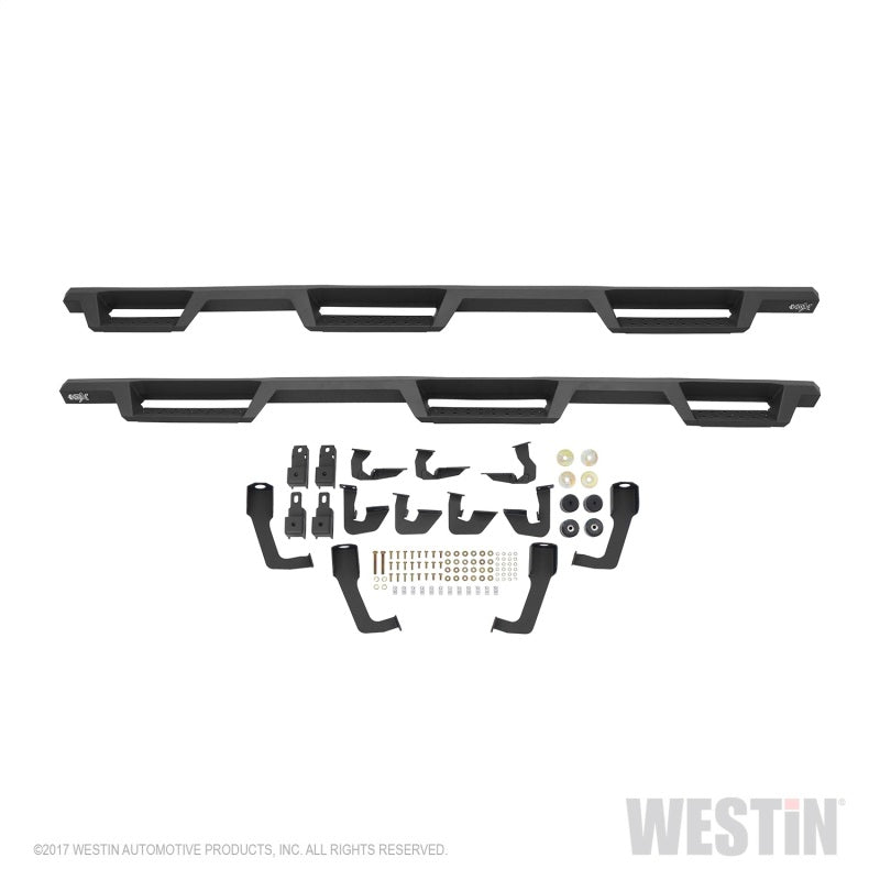 Westin/HDX 07-18 Chevrolet Silverado (Excl. Classic) 6.5ft. Bed Drop W2W Nerf Step Bars - Tex. Blk