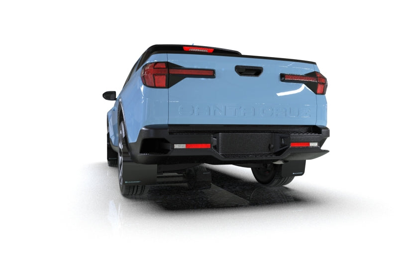 Rally Armor 22-25 Hyundai Santa Cruz Black Mud Flap w/Grey Logo