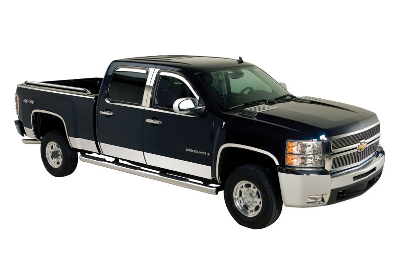 Putco 15-19 Chevy Silverado HD - Regular Cab Dually 8pcs Stainless Steel Rocker Panels