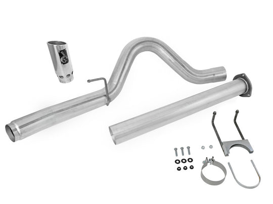 aFe LARGE Bore HD Exhausts DPF-Back SS-409 EXH DB Ford Diesel Trucks 11-12 V8-6.7L (td)