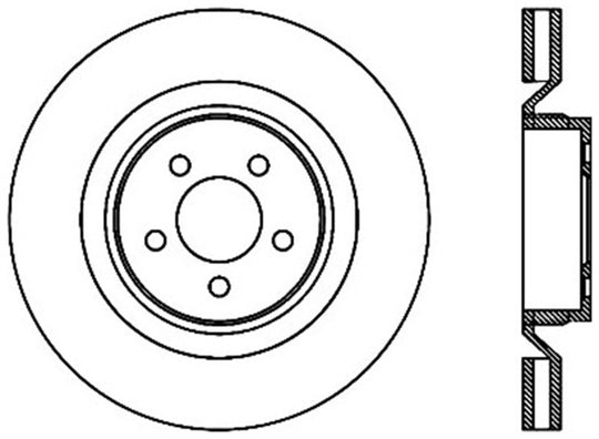 StopTech Power Slot 06-07 Chrysler SRT-8 Front Right Cryo Slotted Rotor