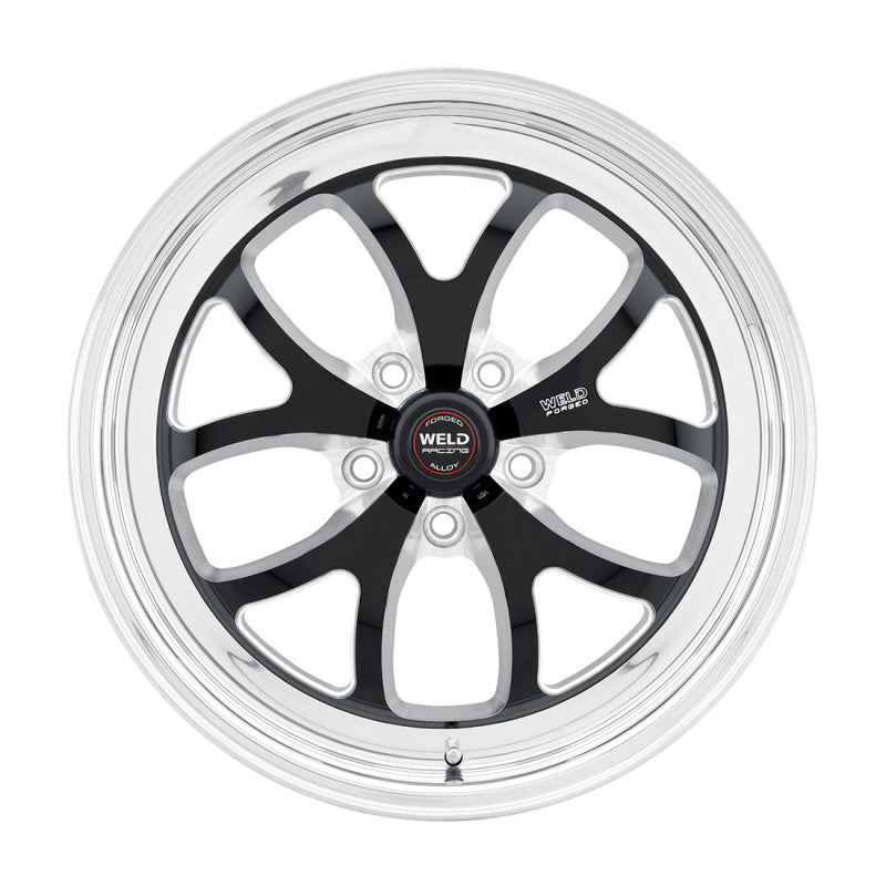 Weld S76 15x9.33 / 5x4.75 BP / 5.5in. BS Black Wheel (Low Pad) - Non-Beadlock