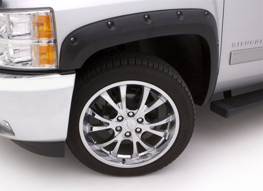 Lund 14-15 GMC Sierra 1500 RX-Rivet Style Smooth Elite Series Fender Flares - Black (2 Pc.)