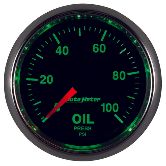 Autometer GS 52mm 0-100 PSI Mechanical Oil Pressure Gauge