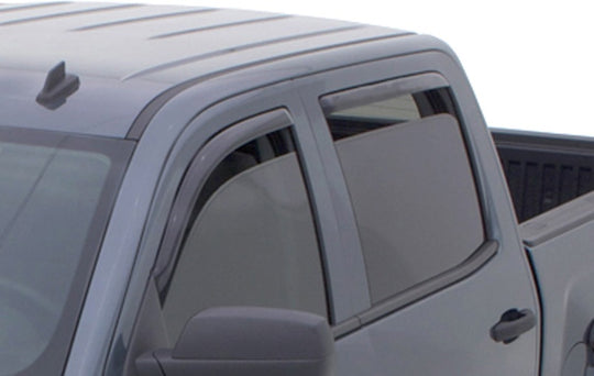 AVS 15-18 Chevy Silverado 2500 Ext. Cab Ventvisor Front &amp; Rear Window Deflectors 4pc - Smoke