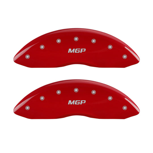 MGP 4 Caliper Covers Engraved Front & Rear MGP Red Finish Silver Characters 2015 BMW I8