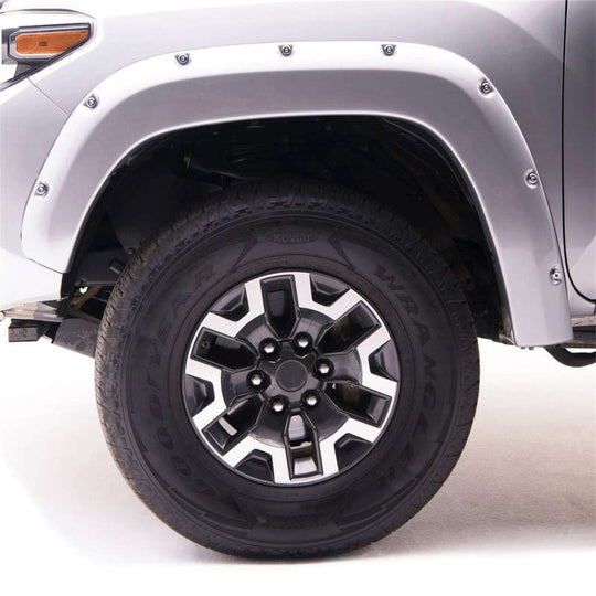 EGR 16+ Toyota Tacoma w/Mudflap Bolt-On Look Color Match Fender Flares - Set - Silver Sky