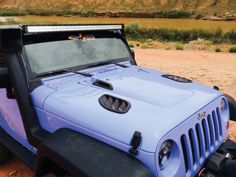 Daystar 2007-2018 Jeep Wrangler JK Hood Side Vent Kit Right and Left Black Pair