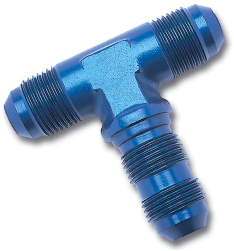 Russell Performance -10 AN Flare Bulkhead Tee Fitting (Blue)