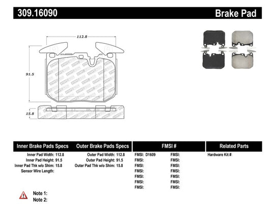 StopTech Performance Brake Pads