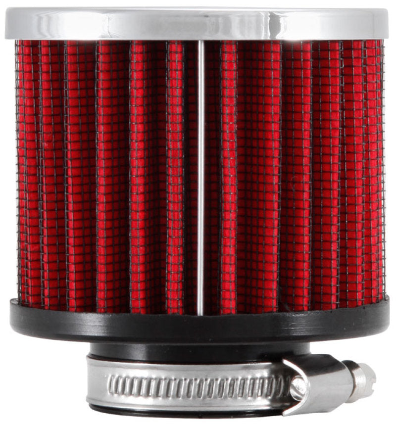 K&amp;N 1.375 inch ID 3 inch OD 2.5 inch H Clamp On Crankcase Vent Filter