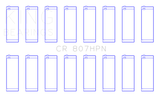 King Chevrolet SBC 307ci 350ci Gen III/IV Connecting Rod Bearing Set