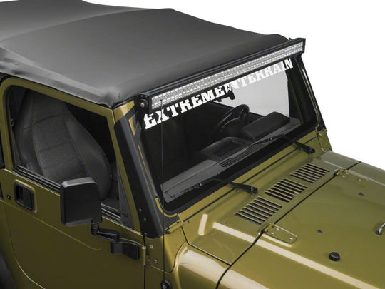 Raxiom 97-06 Jeep Wrangler TJ 50-In LED Light Bar Windshield Mount