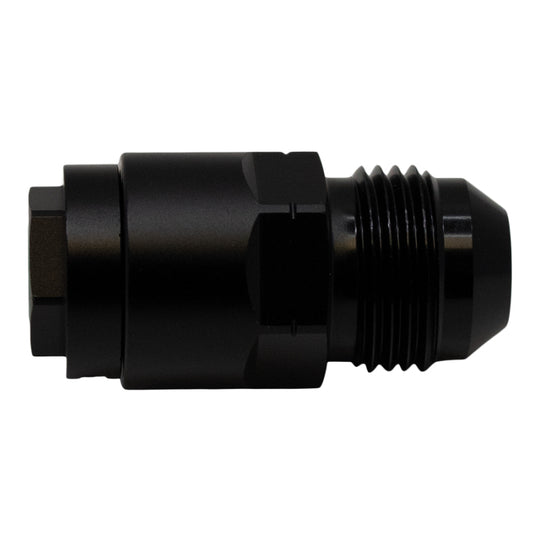 DeatschWerks 8AN Male Flare to 5/16in Female EFI Quick Connect Adapter - Anodized Matte Black