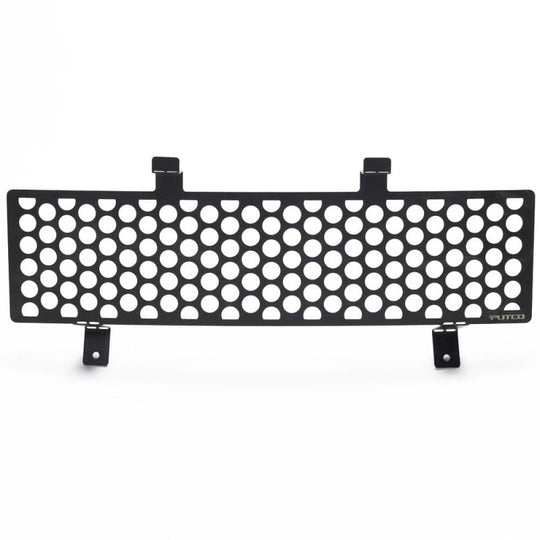 Putco 11-16 Ford SuperDuty - Stainless Steel Black Punch Design Bumper Grille Inserts