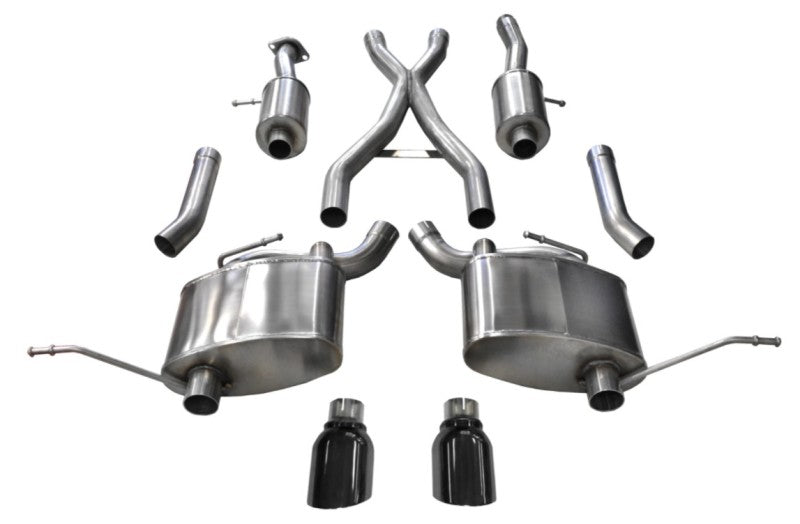 Corsa 2011-2021 Jeep Grand Cherokee 3.6L 2.5in Dual Rear Exit Sport Exhaust w/ 4.5in Black Tips