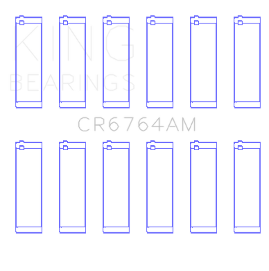 King Engine Bearings VW AES/AUE/ABV Connecting Rod Bearing Set (Set of 6) - Size STD