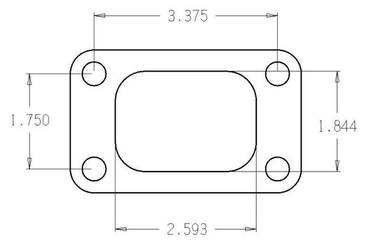 Cometic Turbo FLG T3/T4 Turbine Inlet Exhaust Gasket