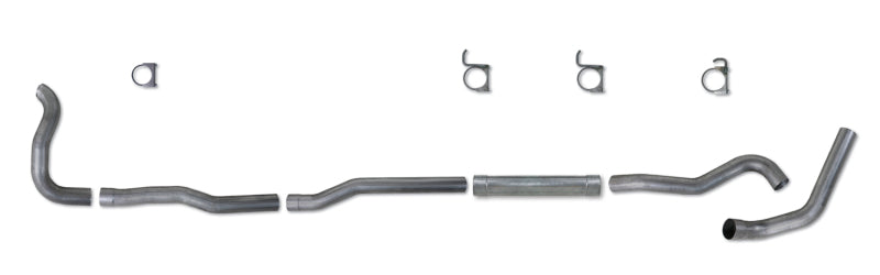 Diamond Eye KIT 4in TB MFLR RPLCMENT PIPE SGL AL: 89-93 DODGE CUMMINS 5.9L