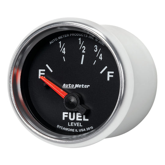 AutoMeter Gauge Fuel Level 2-1/16in. 73 Ohm(e) to 10 Ohm(f) Elec Gs