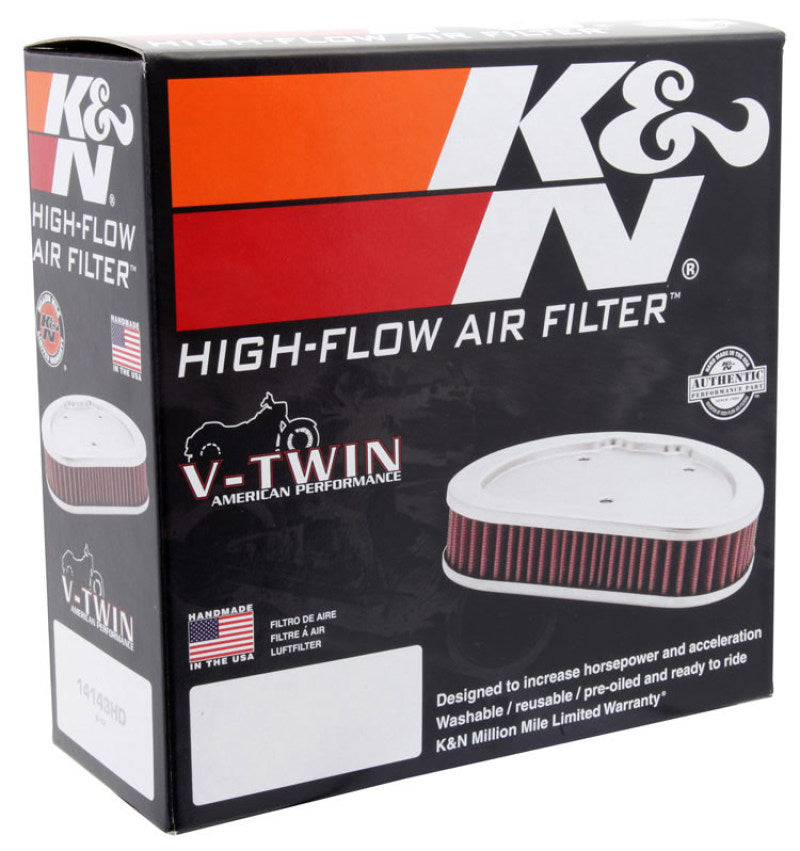 K&amp;N Replacement Air Filter 1.625in H for Harley-Davidson