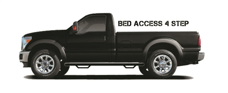 N-Fab Nerf Step 80-96 Ford F-250 80-92 F-150 Regular Cab 8ft Bed - Tex. Black - Bed Access - 3in