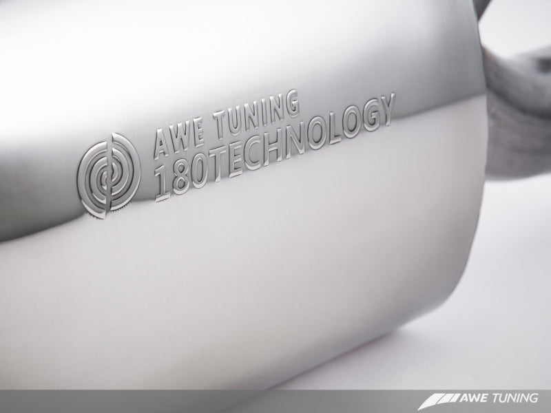 AWE Tuning Audi 8R Q5 3.2L Non-Resonated Exhaust System (Downpipe-Back) - Diamond Black Tips