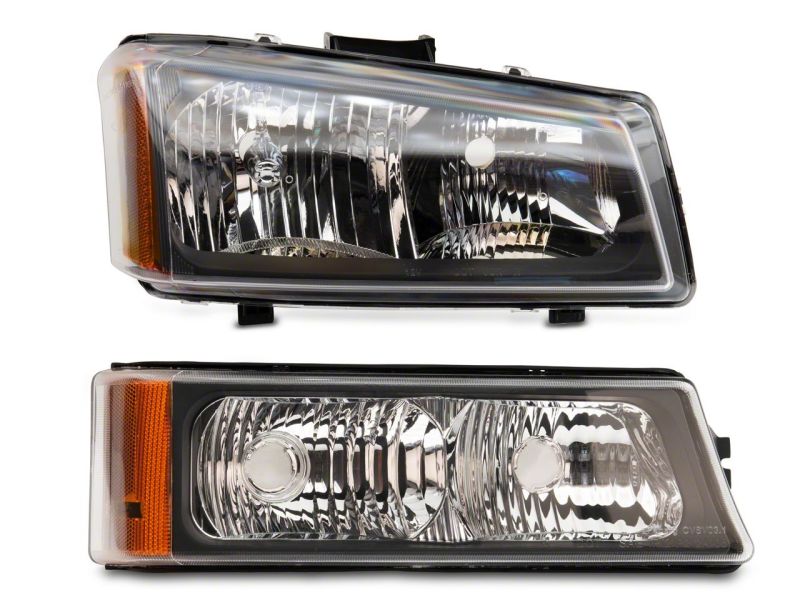 Raxiom 03-06 Chevrolet Silverado 1500 Axial OEM Style Rep Headlights- Chrome Housing (Clear Lens)