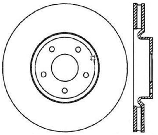 StopTech Power Slot 03-07 350z/ 03-04 G35 w/ Brembo SportStop CRYO Slotted Rear Right Rotor