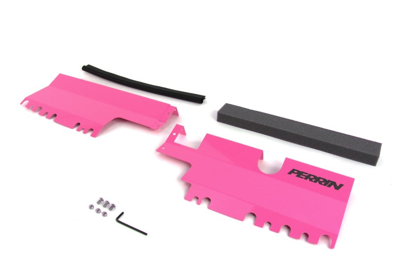 Perrin 15-21 WRX/STI Radiator Shroud (Without OEM Intake Scoop) - Hyper Pink