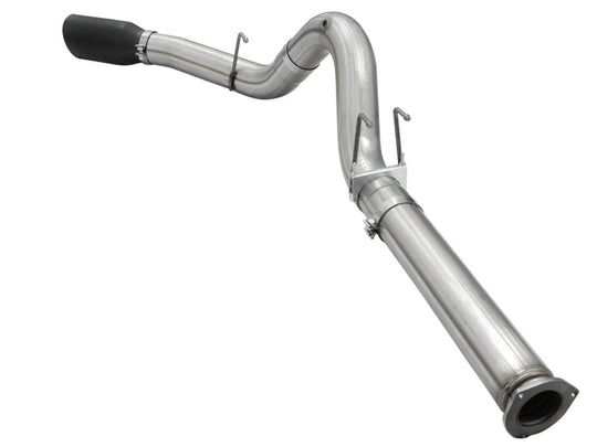 aFe Atlas Exhausts 5in DPF-Back Aluminized Steel Exhaust Sys 2015 Ford Diesel V8 6.7L (td) Black Tip