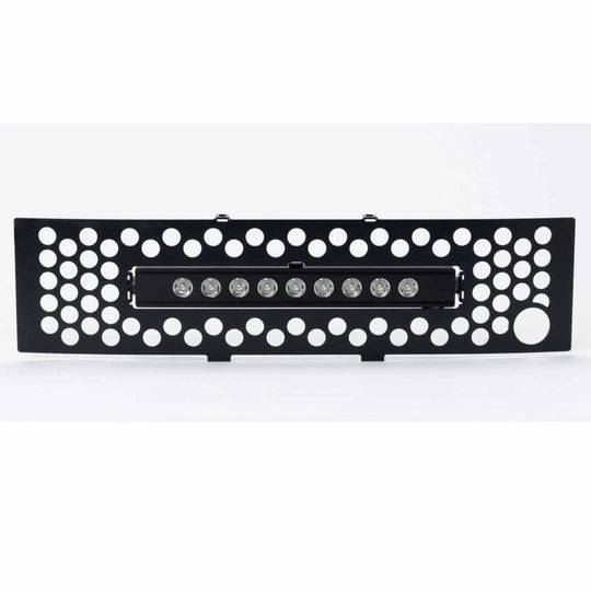 Putco 11-14 Ford F-150 EcoBoost SS Black Punch Bumper Grille Insert w/ 10in Luminix Light Bar