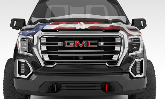 Stampede 2015-2018 GMC Sierra 2500 HD Vigilante Premium Hood Protector - Flag