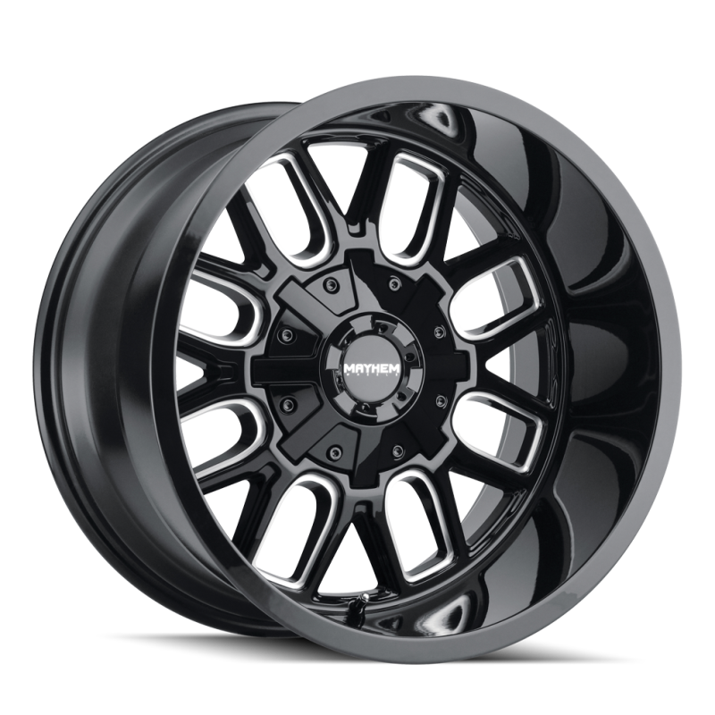 Mayhem 8107 Cogent 18x9 / 6x135 BP / 0mm Offset / 106mm Hub Black w/ Milled Spokes Wheel